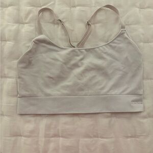 PINK Victoria's Secret White Sports Bra